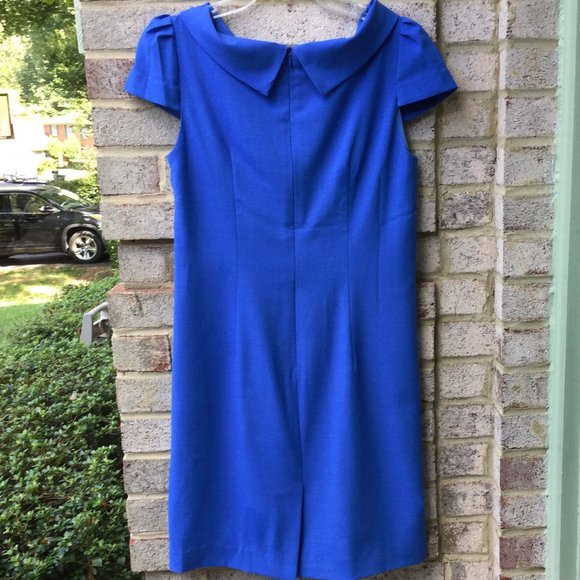 Elise High Stand Boat Collar Midi Dress - Picture 2 of 2